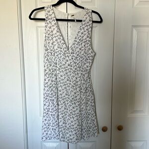Free People White, Sleeveless Bird Print Dress